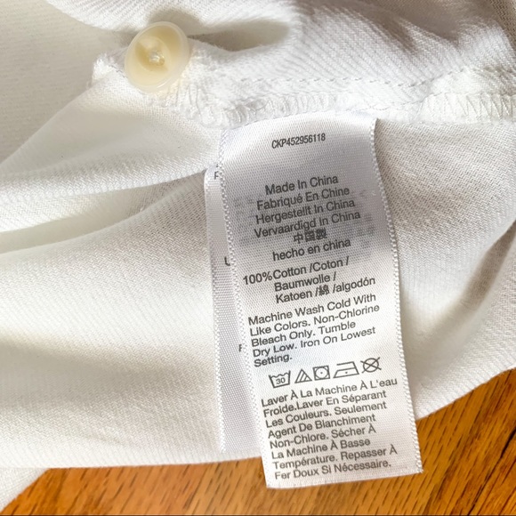 Madewell NWT Pure White Cotton Courier Shirt M - Picture 9 of 10